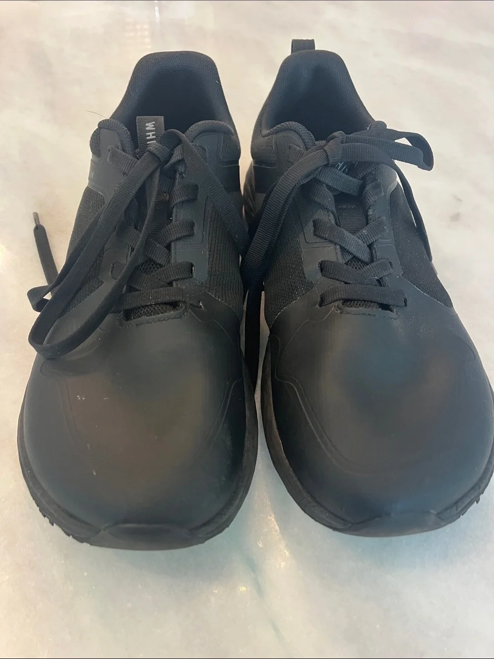 WHITIN Men's Food Service Zero Drop Black Athletic Slip-Resistant Sneakers Sz 11
